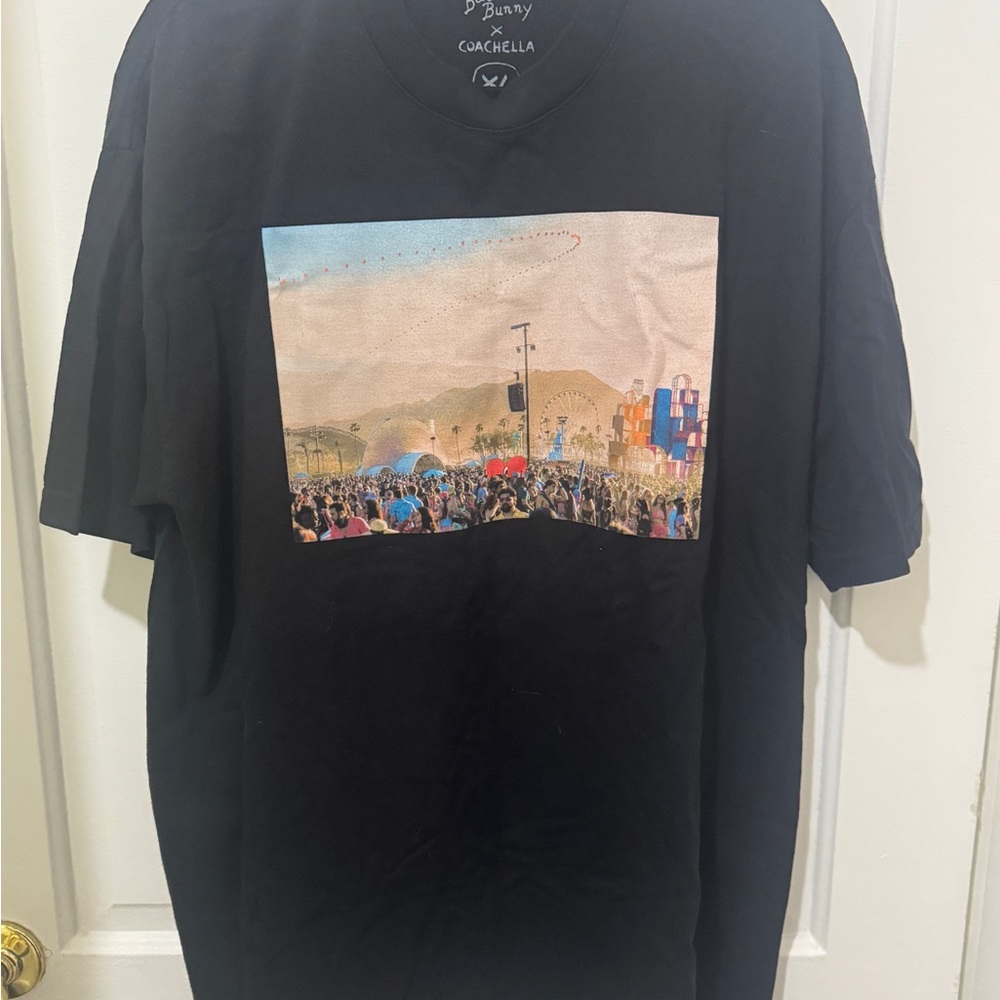 Bad Bunny x Coachella Black Graphic T-Shirt